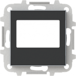 Color: Soft Black   Cover plate for FM-radio module and for remote control module code: 9368, 9368.2 & 9368.7   Included: cover plate and mounting grid   Without fixing claws 2CLA856800A1501 | 8427238136196