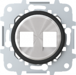 Ring color: Black Glass   Cover plate for data outlets code: 2017.2, 2017.3, 2018, 2018.5, 2018.6 & 2018.8   Included: mounting grid without claws   Without shutters and labeling area 2CLA861820A1501 | 8427238121932