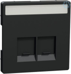 Cen.pl. 2-gng w. labeling field f.  Schneider Electric RJ45-Connctr.ant MEG4574-6034 | 4042811197322