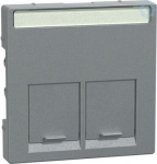 Schneider Electric Merten System M MEG4574-0460 in color aluminium is a central plate for Actassi connector. This central plate belongs to M-Arc, M-Elegance, M-Plan, M-Plan glass, M-Smart, M-Star, System M aesthetic group. Its fixing mode is by clamp ...