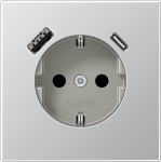 SCHUKO socket with USB type AC AL1520-15CA | 4011377214064