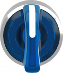 Head for illuminated selector switch, Harmony XB4, metal, blue handle, 22mm, universal LED, 3 positi ZB4BK1863 | 3389110891065