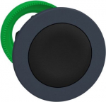 Flush mounted push button head, Harmony XB5, plastic, black, 30mm, spring return, unmarked ZB5FA2 | 3606481339058