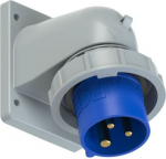 CEE-flanged plug angled 3x16A (2P+PE) 6h IP67 TT blue 777132-6TT | 9003399729225