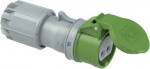 CEE connector 2x16A 24/42VAC 100-200Hz IP44 TWIST with cap green 282-4V | 9003399084546