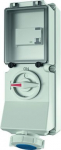 Wall mounted recept., 16A3p6h230V, IP67 7245 | 4015394151098