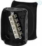 Junction box KF 1010 B 180x130x77mm IP66/67 black with 5x10mm&sup2; terminal 62000062 | 4012591121909