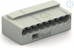 MICRO PUSH WIRE connector 8-conductor terminal block, light grey 243-308 | 4044918502689