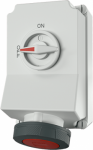 Wall mounted socket 4x63A 6h 400V, IP67 5110A | 4015394025023