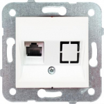 Single data outlet 1xRJ45 CAT5 white Karre 90963678 | 8691136314875