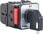 Panel mounted switch PCE MERZ ML032.3-TB/RG2 32A 0-1 3P 1 padlock IP55 silver/black ML032.3-TB/RG2 | 5902082026655