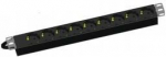 Roze&scaron;u bloks PDU 19'' skapim 8-v bez slēdža, 16A PDU08 | 4000383030501