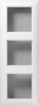 Box with integrated frame for outlet/switch, 3-gang, white, AS500 AS583AWW | 4011377338753