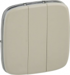 Cover plate Valena Allure - 3-gang switch/push-button - ivory 755036 | 3414970481771