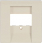 Cover plate TAE, UAE/TAE, USB/VGA/HDMI/loudspeaker/charging 1 gang ivory white - Platform 63 2CKA001710A3144 | 4011395995488