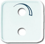 As cover for radio installation with small audio system. Suitable for Ackermann insert nos. 73120 H, 73120 H1 and 73120 C. 2CKA001753A2884 | 4011395153000