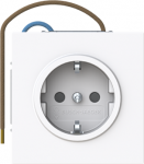 Socket outlet with LED night light, screwless, white, Busch-art linear 2CKA002013A5517 | 4011395320761