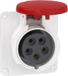 Socket, Mureva PK, panel-mounted, straight, 16A, 3P+N+E, 400V, IP44 PKF16G435 | 3303432033866