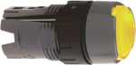 Yellow flush illuminated pushbutton head &Oslash;16 spring return 12...24V. range of product: Harmony XB6 - product compatibility: integral LED - device short name: ZB6 - mounting diameter: 16 mm. ZB6AW5 | 3389110775976