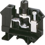 Linergy fixed carrier terminal block, 16mm2 10A single-level 1x1 screw, black. range: Linergy - product name: TR - product or component type: terminal block - device short name: TRV - terminal block type: fixed carrier - associated connection compone ...