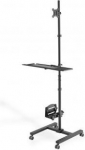 Digitus | Mobile workstation with individual height adjustment | DA-90374 | Monitor Mount, PC Holder | 17-32 " | Black DA-90374 | 4016032457435
