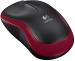 Computer mouse M185, Wireless, USB, AA, Red/Black 910-002240 | 5099206028869
