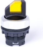 2-position selector switch with handle head, momentary, illumination possibility, yellow 105520 | 8592765055217