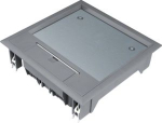 supply-unit Q06 square for 6 devices for flooring 12 mm steel grey VQ06127011 | 4012002244975