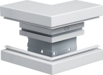 External corner of base profile for BRA 85x130mm lid 80mm of alu in pure white BRA8513039010 | 4012740841573
