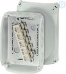 Junction box KF 1010 G 180x130x77mm IP66/67 grey with 5x10mm&sup2; terminal 62000061 | 4012591121893