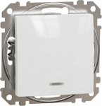 1-way Push-Button 10A Blue Locator LED light, white Sedna Design SDD111111L | 3606481478177