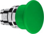 Head for non illuminated pushbutton, Harmony XB4, mushroom 40mm, metal, green, 22mm, spring return ZB4BC3 | 3389110888447
