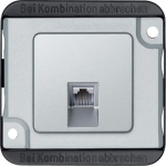 Datora ligzda 1xRJ45 aluminium, Anti-vandalism (triecienizturīga) MTN470660 | 3606485074641