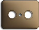 Cover plate for TV-FM-SAT outlet, bronze A-nea 1743-21 2CKA001753A1449 | 4011395140901