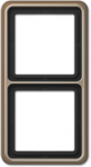 2-gang frame, gold-bronze, CD500 CD582GB | 4011377053700