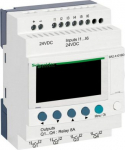 Compact smart relay, Zelio Logic, 10 I/O, 24 V DC, no clock, display SR2A101BD | 3389110547535