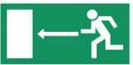 Sign Evacuation exit 200mm 15420001 | 1542000100000