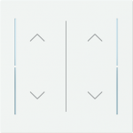 Labeling field with up/down icon for keypad 1-4-fold (KK/U4.70.xx).   Available for the design ranges:   - Busch-art linear   - Alba 2CKA006199A0465 | 4011395338742
