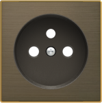 Color: Antique Gold.   Cover plate for French / Earth-pin socket outlet code: 8187.9. 2CLA858790A1201 | 8427238166759