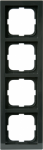 Cover frame 4-gang Anthracite - Impressivo 2TKA000407G1 | 6418677327919