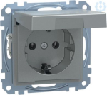 Schneider Electric Merten System M socket outlet MEG2414-0460 is a mechanism with central plate in color aluminium. This socket outlet belongs to M-Arc, M-Elegance, M-Plan, M-Plan glass, M-Smart, M-Star, System M aesthetic group. The outlet pole conf ...