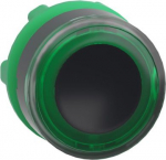Green flush illuminated pushbutton head &Oslash;22 spring return for integral LED. range of product: Harmony XB5 - device short name: ZB5 - product compatibility: integral LED - mounting diameter: 22 mm - operator additional information: with illuminated ri ...