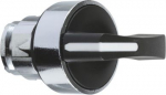 Head for selector switch, Harmony XB4, metal, black, 22mm, long handle, 3 positions, spring return r ZB4BJ8 | 3389110889086
