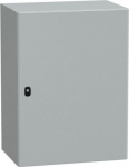 Wall mounted steel enclosure, PanelSeT S3D, plain door, with mounting plate, 800x600x400mm, IP66, IK NSYS3D8640P | 3606480158902