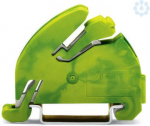 Ground busbar carrier with contact to DIN 35 rail, green-yellow 812-141 | 4044918255165
