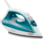 TEFAL Steam Iron FV1710 Steam Iron, 1800 W, Water tank capacity 200 ml, Continuous steam 24 g/min, Steam boost performance 80 g/min, White/Green FV1710 | 3121040065815