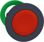 Flush mounted push button head, Harmony XB5, plastic, red, 30mm, spring return, unmarked ZB5FA4 | 3606481339102