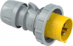 CEE Industrial Plug 3x16A (2P+PE) 4h IP67 TT SHARK yellow/grey 0132-4TT | 9003399967313
