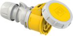 CEE connector 4x32A (3P+PE) 4h IP67 SHARK with cap yellow 2242-4 | 9003399139598