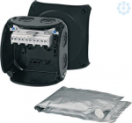 Junction box WP 0404 B 104x104x70mm IP66/67 black halogen free with 5x2,5mm&sup2; terminal UV resistant 62000102 | 4012591123569